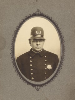 Portrait of policeman, about 1882. Creator: Charles F Fudge.