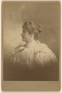 Portrait of a woman in profile, 1895. Creator: Edward C Dana.