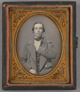 Portrait of a Seated Man with Amputated Left Arm, about 1855. Creator: Unknown.