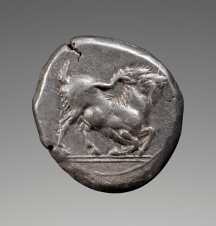 Coin (drachm) of Paros, about 500 BC. Creator: Unknown.