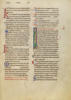 Initial I: Saint Jude; New Testament (with Canons of Priscillian), about 1170. Creator: Unknown.