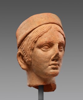Female Head with a Polos, 1st century B.C. Creator: Unknown.