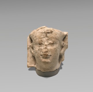 Head of a Ptolemy as Pharaoh (Sculptor's Model), 250-50 B.C. Creator: Unknown.