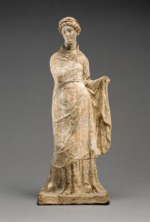 Statuette of a Draped Female Figure, 4th-3rd century BC. Creator: Unknown.