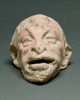 Two Miniature Theatrical Masks, 3rd century BC. Creator: Unknown.