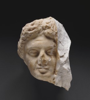 Head of a Woman from a Grave Naiskos, about 340 BC. Creator: Unknown.
