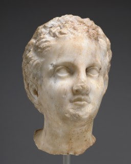 Head of a Girl from a Grave Naiskos, about 320 BC. Creator: Unknown.