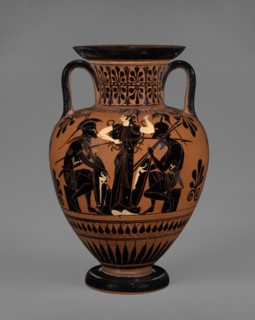 Attic Black-Figure Neck Amphora, about 510 BC. Creator: Leagros Group.