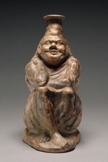 Plastic Vase in the Form of a Seated Enslaved Woman, 2nd-1st century BC. Creator: Unknown.
