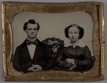 Portrait of a Seated Couple, about 1860. Creator: Unknown.