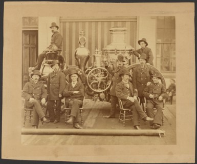 Chicago Fire Department, Amoskeag engine, 1875. Creator: Unknown.