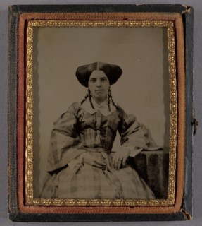 Portrait of a Seated Woman, about 1860. Creator: Unknown.