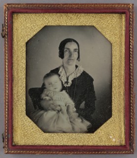 Portrait of a Seated Woman and Baby, about 1851. Creator: Unknown.