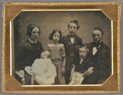 Family Portrait of Luther Sheldon Rood, about 1852. Creator: Unknown.