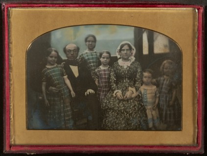 Group portrait of an Unidentified Family, about 1845. Creator: Unknown.