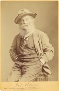 Walt Whitman, about 1870. Creator: Mathew Brady.