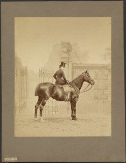 Croissette; Portrait of Equestrian, about 1880. Creator: Louis-Jean Delton.