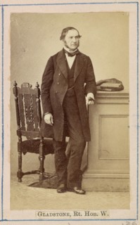 William Ewart Gladstone, 1863. Creator: Caldesi, Blanford & Co..