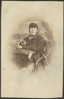 Portrait of a Seated Man with Basket, late 19th century. Creator: Unknown.