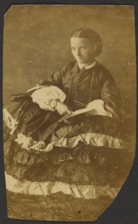 Portrait of seated woman, about 1855-1865. Creator: Unknown.