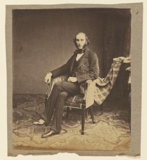 Portrait of a man, seated, 1850s. Creator: Roger Fenton.