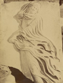 Sculptural fragment - dancing Maenad in high relief, 1865. Creator: Konstantinos Dimitriou.