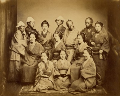 Japanese Family, about 1862. Creator: Felice Beato.