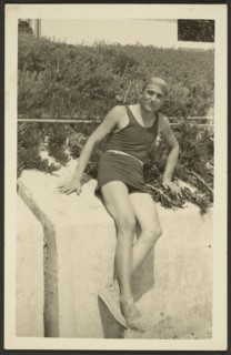 Man in swimwear, 1915-1920. Creator: Fédèle Azari.