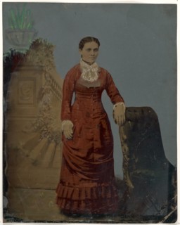 Portrait of young woman, 1860s-1880s. Creator: Unknown.