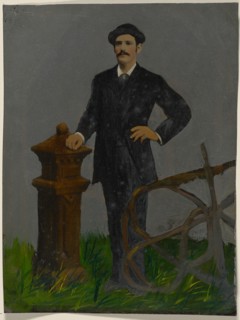 Portrait of standing man in hat, 1860s-1880s. Creator: Unknown.