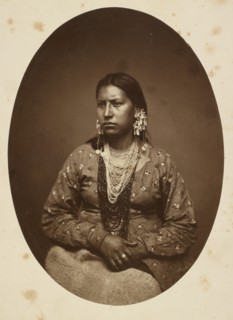 Oceti Sakowin Oyate Woman, 1860-1880. Creator: HH Whitney.