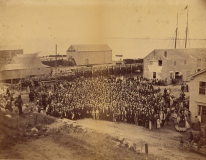 National Congregational Council at Plymouth Rock, 1865. Creator: John Adams Whipple.