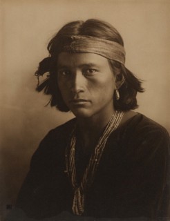 A Navajo Boy, 1907. Creator: Carl E Moon.