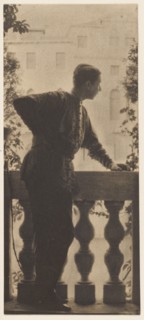 Self-portrait / Adolf de Meyer on the Balcony of Palazzo Balbi-Valier, Venice, Italy, 1900-1904. Creator: Adolph de Meyer.