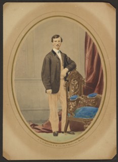Portrait of a man, late 1850s. Creator: Oliver Boudrias DeMorat.