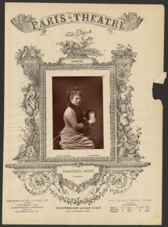 Paris Theatre: Marguerite Donve, 1877. Creator: Alphonse J. Liébert.