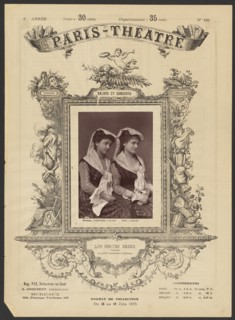 Paris Theatre: Les Soeurs Badia, 1875. Creator: Alphonse J. Liébert.