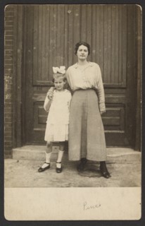 Woman and girl, about 1913-1919. Creator: John Frank Keith.