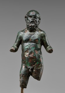 Satyr with Sokrates' Features, early 4th century B.C. Creator: Unknown.