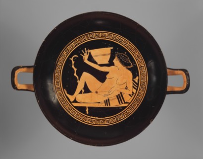 Attic Red-Figure Kylix, about 490 BC. Creator: Onesimos.