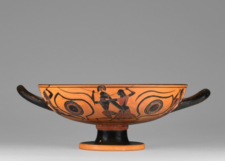 Attic Black-Figure Eye Cup, 550-530 BC. Creator: Unknown.
