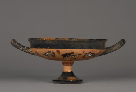Attic Black-Figure Droop Cup, 520 BC. Creator: Wraith Painter.