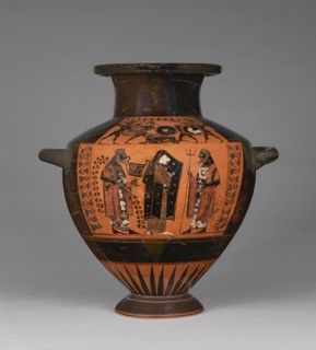 Black-Figure Hydria, about 550 BC. Creator: Lydos.