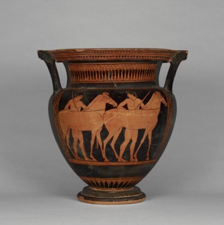 Attic Red-Figure Column Krater, about 480 BC. Creator: Myson.