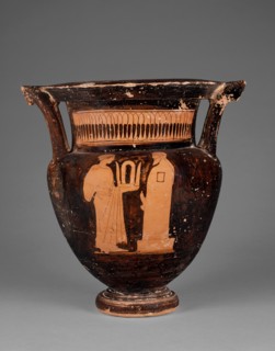Attic Red-Figure Column Krater, about 480-470 BC. Creator: Geras Painter.