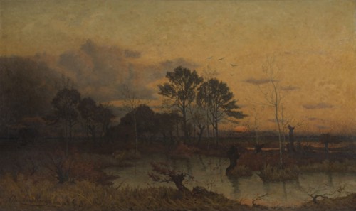 Fen in the Kempen, 1878. Creator: Alphonse Asselbergs.