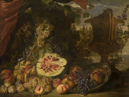 Still Life with Fruit, mid-late 17th century. Creator: David de Coninck.
