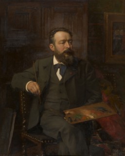 The Painter Albert De Vriendt, late 19th-early 20th century. Creator: Edouard De Jans.