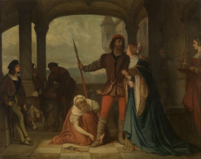 The Young François I of France Goes out Hunting, 1863. Creator: Edouard Jean Conrad Hamman.