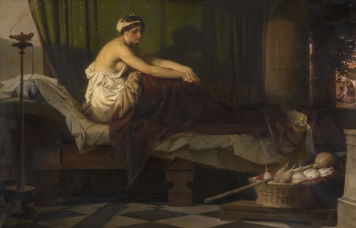 The Awakened Penelope Waits for the Return of Ulysses, 1877. Creator: Eduard Julius Friedrich Bendemann.